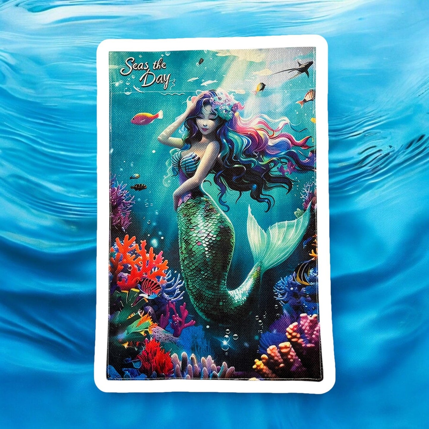 Seas the Day Mermaid Garden Flag – Vibrant Fantasy Décor