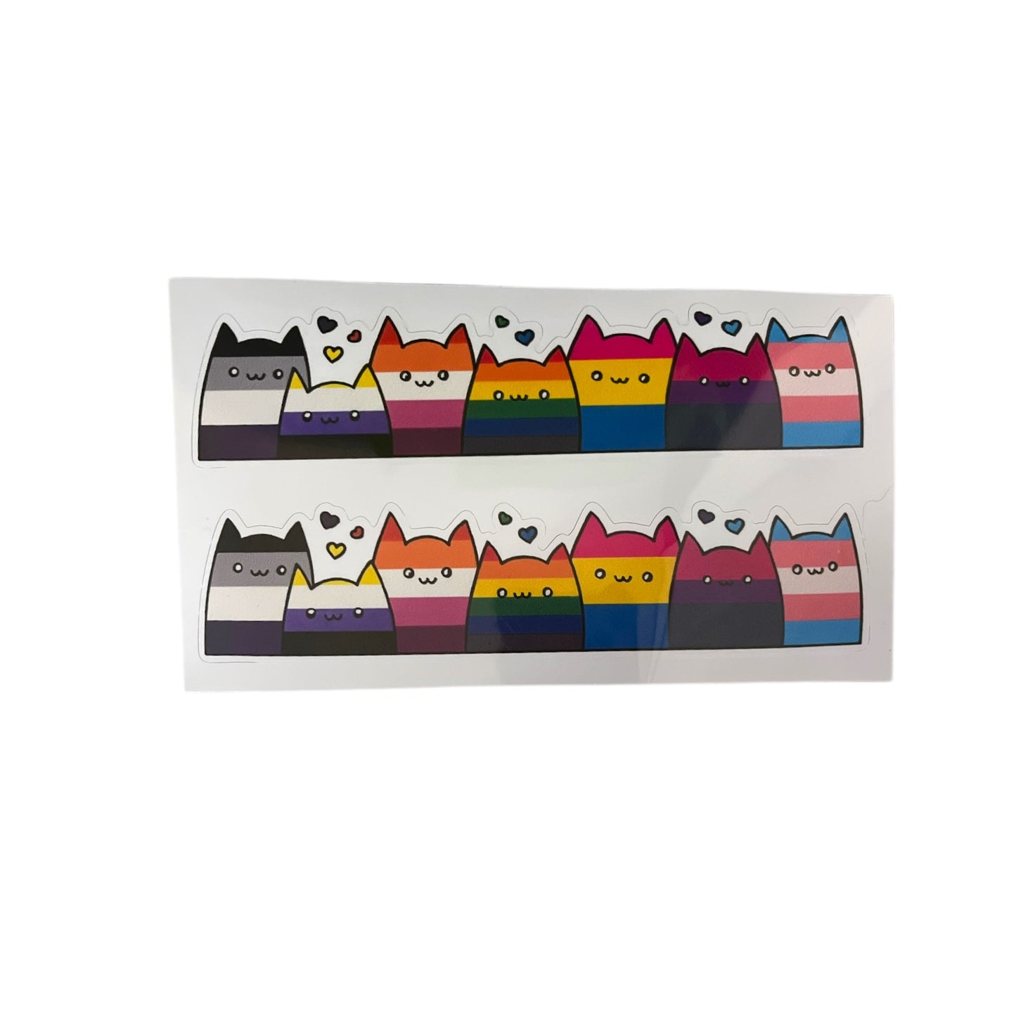 Rainbow Cat Parade Sticker Set – 2 Pack
