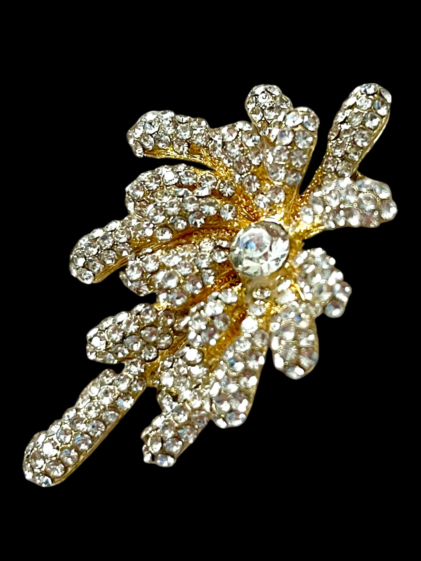 Bloom Beautiful Temperament Fireworks Brooch. Choose Rhinestone or Faux Pearl - New Year's Gift