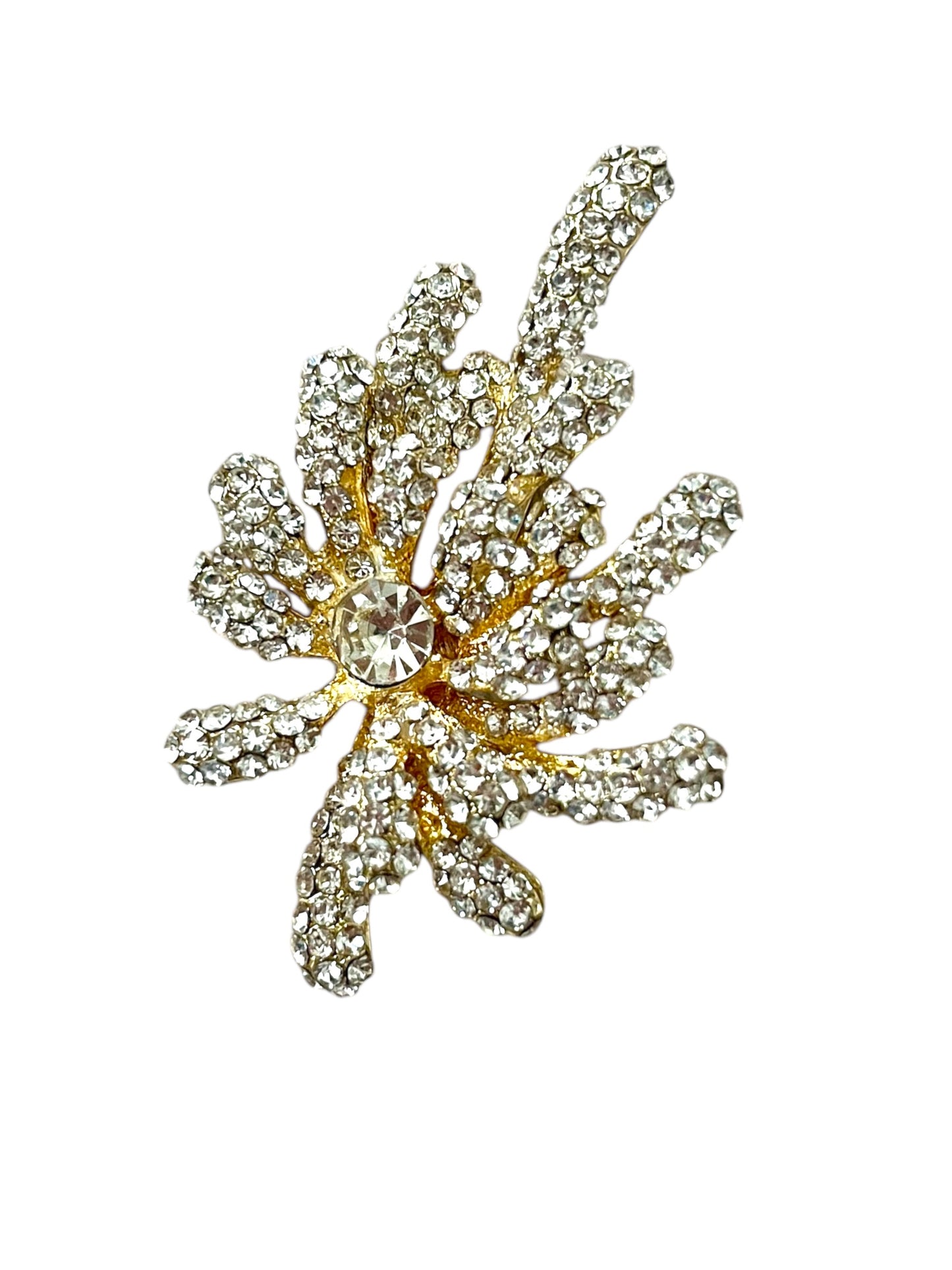 Bloom Beautiful Temperament Fireworks Brooch. Choose Rhinestone or Faux Pearl - New Year's Gift