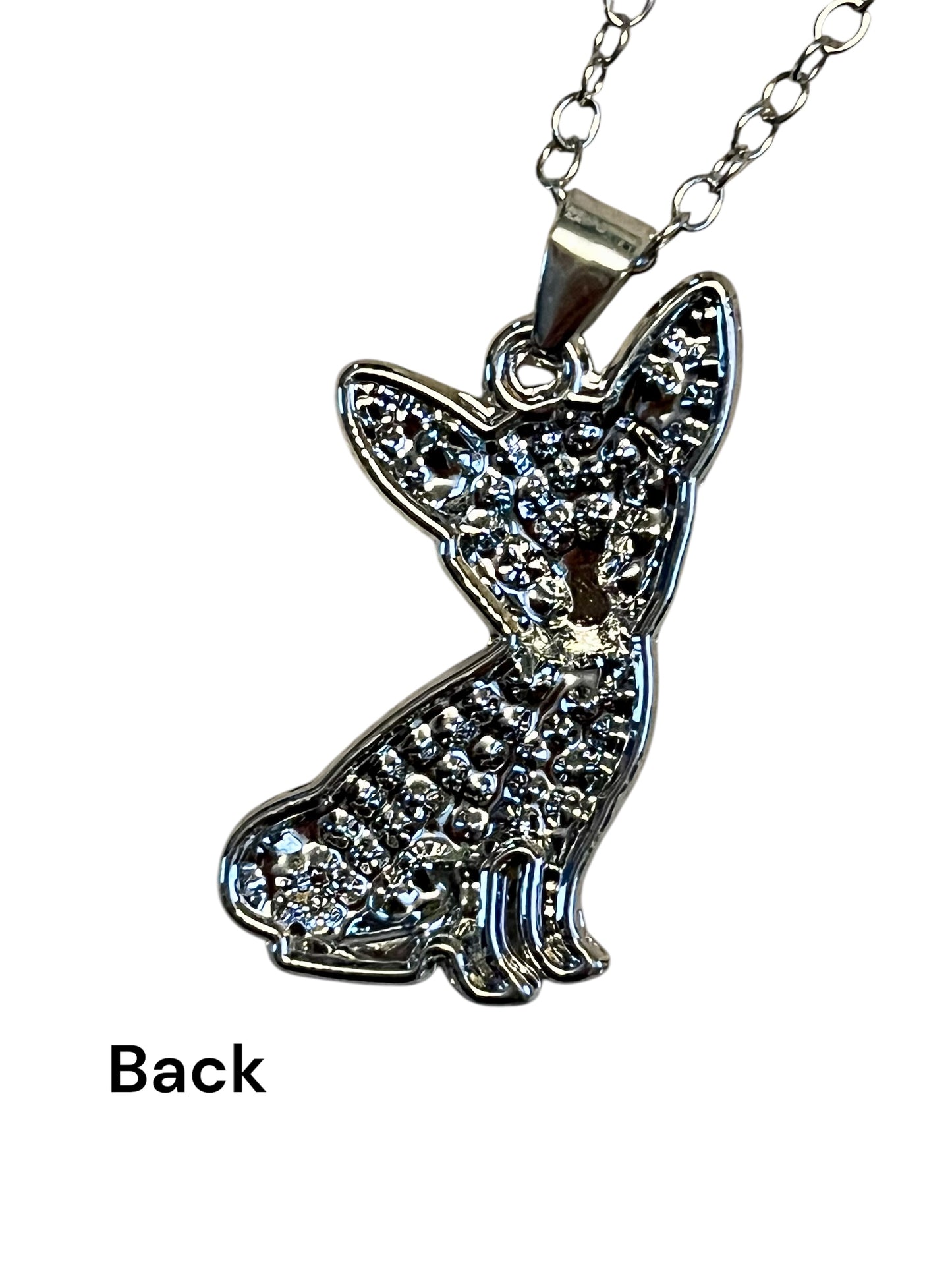 Elegant Black Chihuahua Dog Pendant Necklace: A Stylish and Fine Jewelry Piece