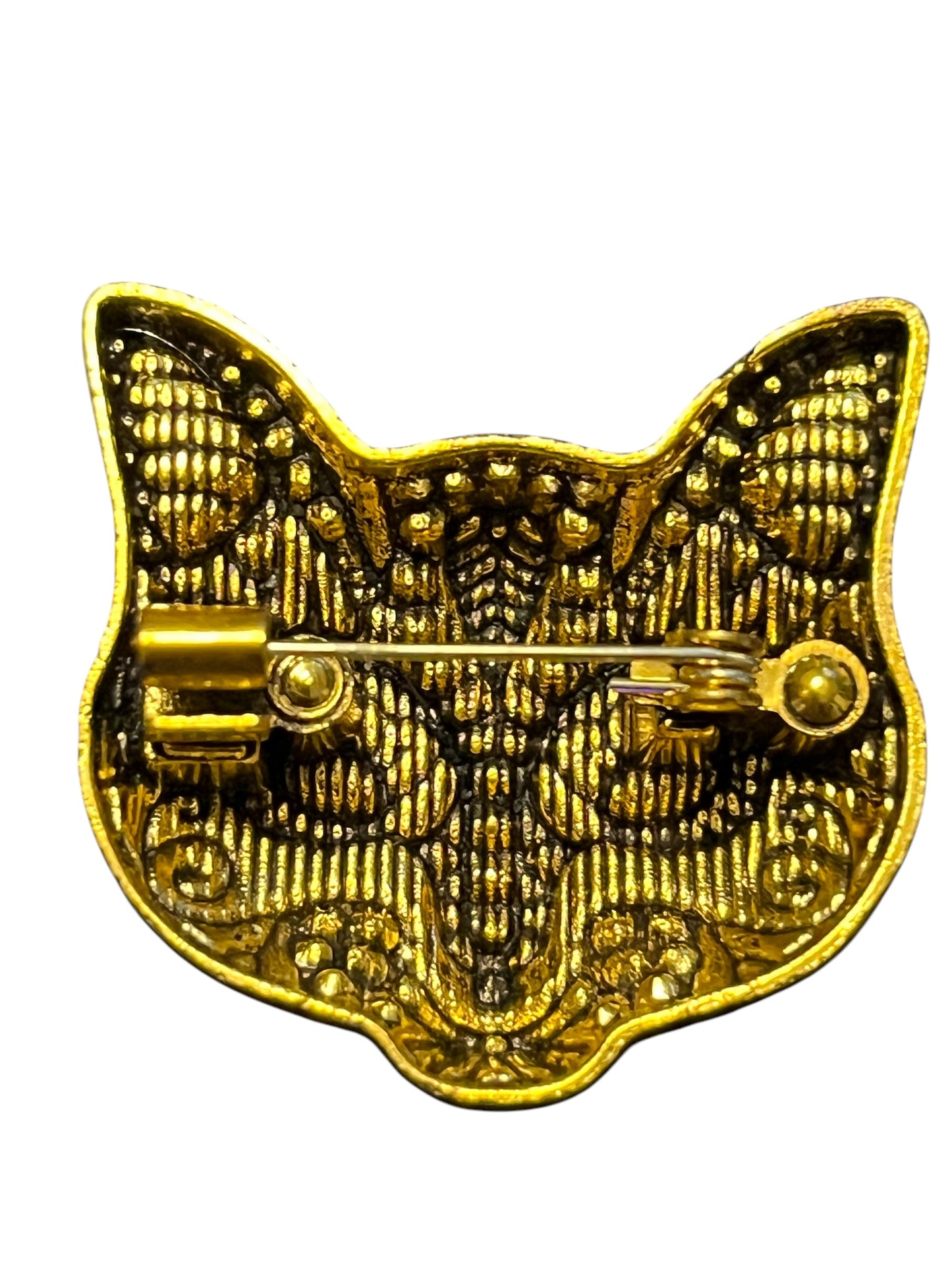 Retro Cat Mask Enamel Brooches