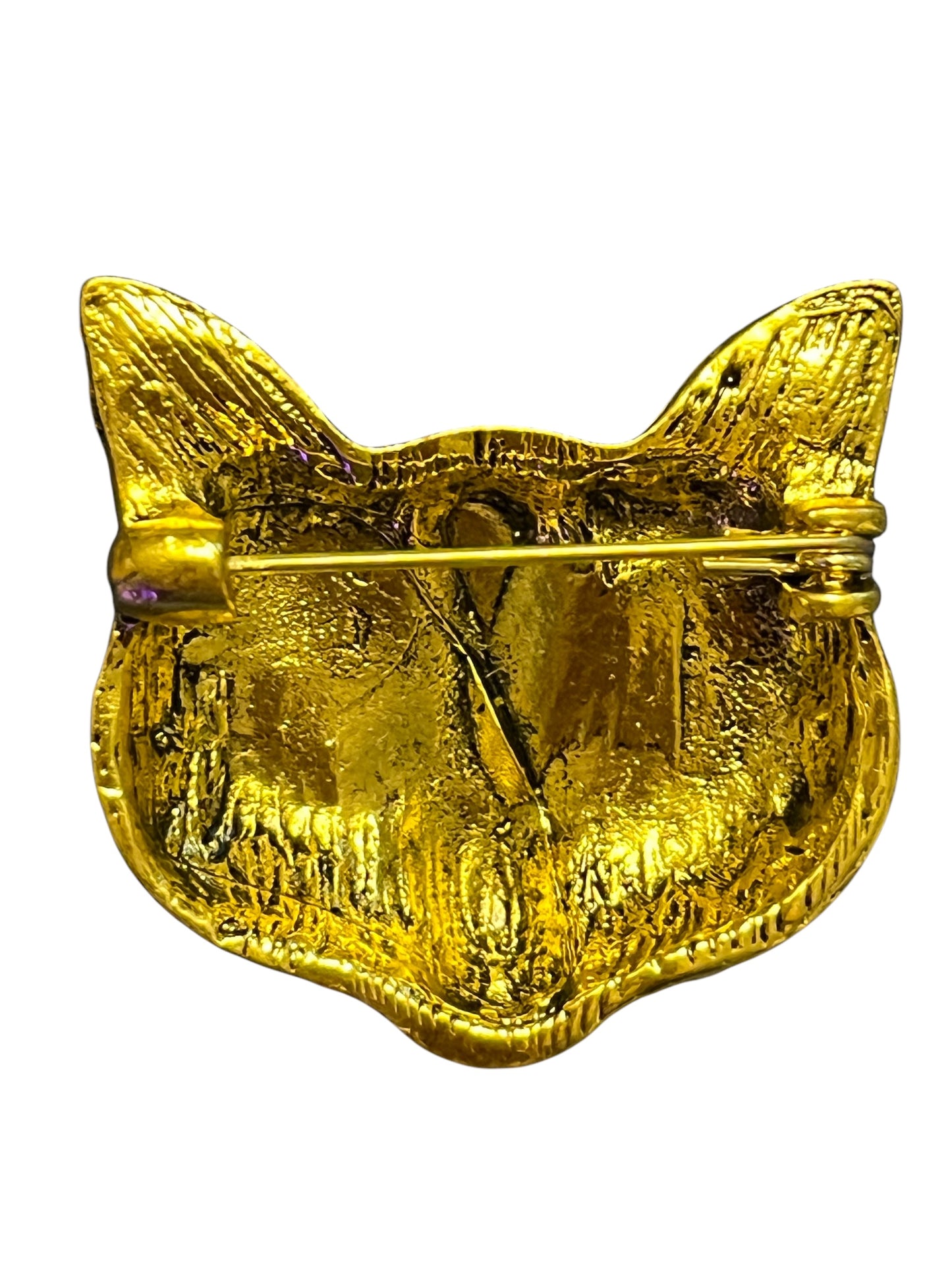 Retro Cat Mask Enamel Brooches