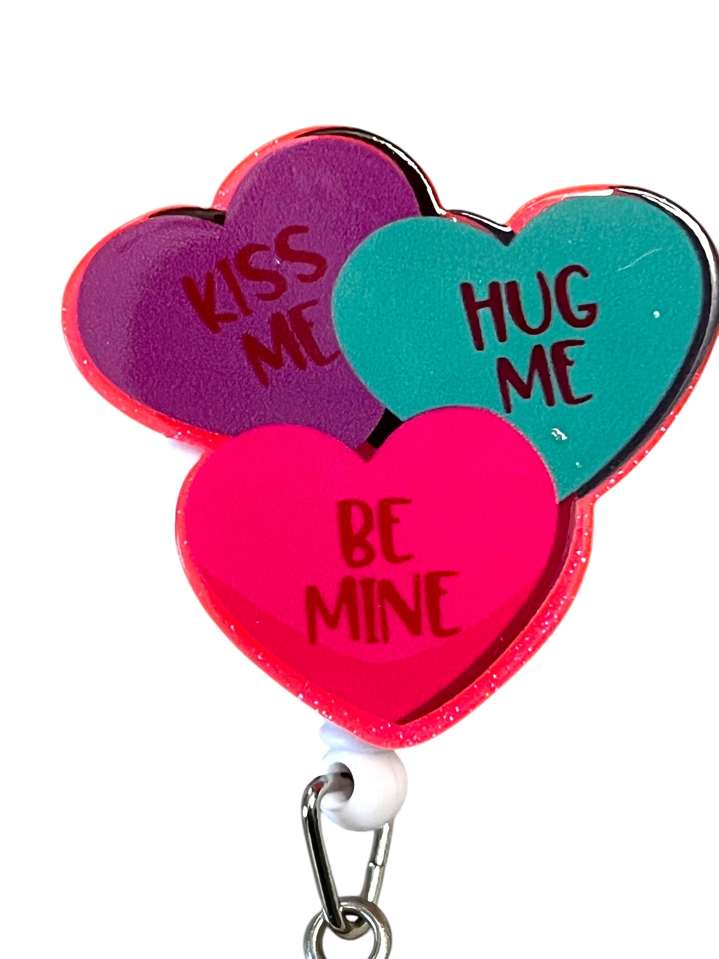 Valentine's Day Candy Heart Badge Reel