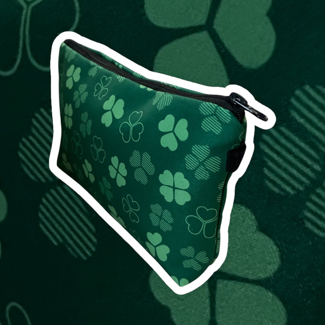 St. Patrick's Day Shamrock 4 Leaf Clover Cosmetic Bag