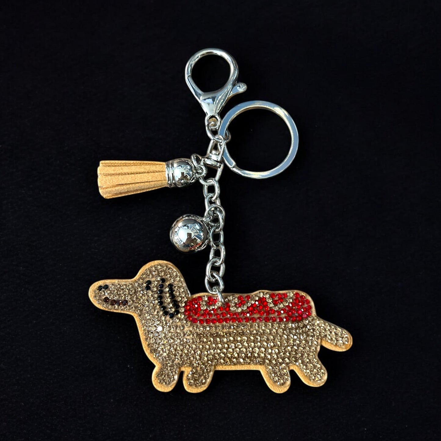 Niedlicher Cartoon-Chihuahua-Schlüsselanhänger mit Strasssteinen, Tier-Haustier-Hund, Schlüsselanhänger, Ring, Tasche, Rucksack, Charme, Autoschlüssel, Anhänger, Geldbörse, Schmuck