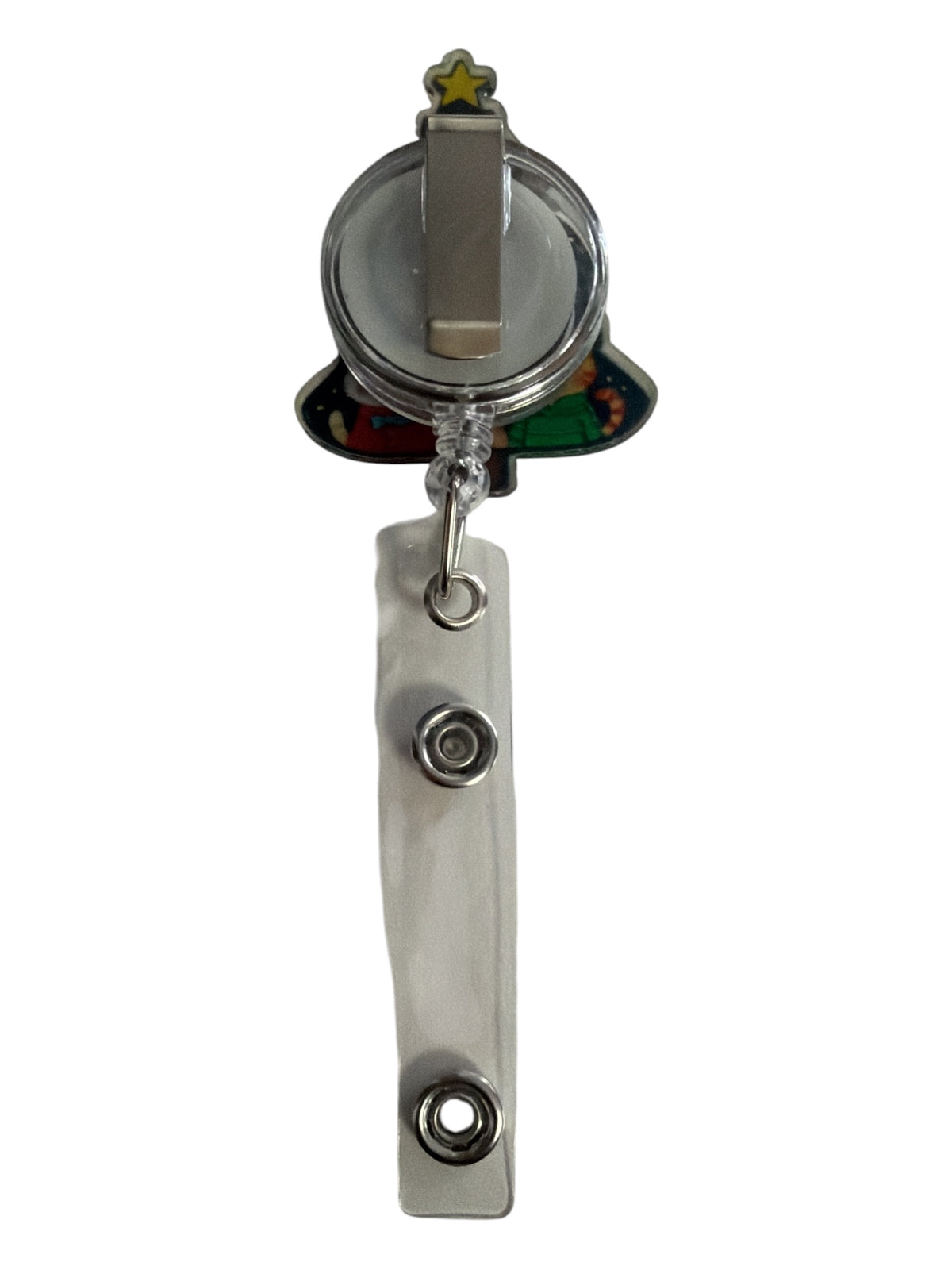 Christmas Cats Tree Retractable Badge Reel ID Holder 5"