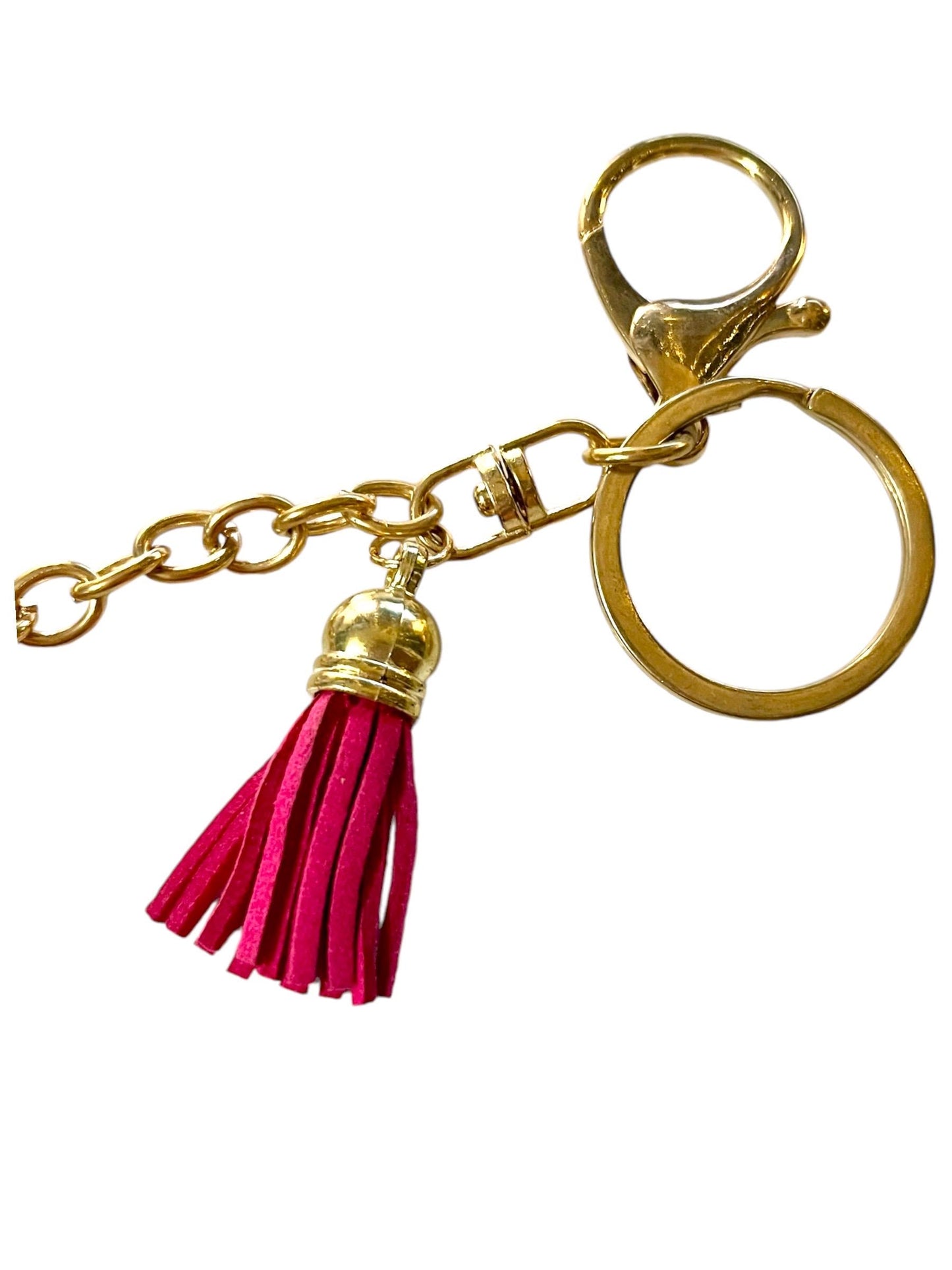 Pink and Blue Emoji Eyes Rhinestone Keychain Bag Charm