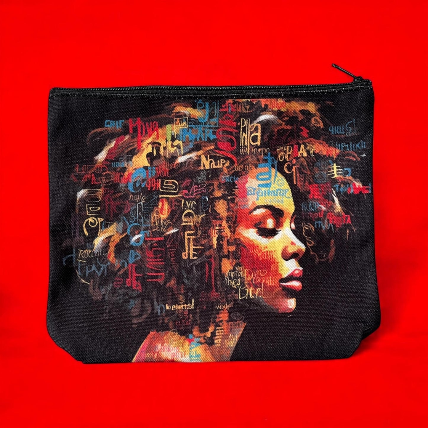 Abstract Art Print Cosmetic Bag Makeup Bag for Women - Lightweight Travel Essential