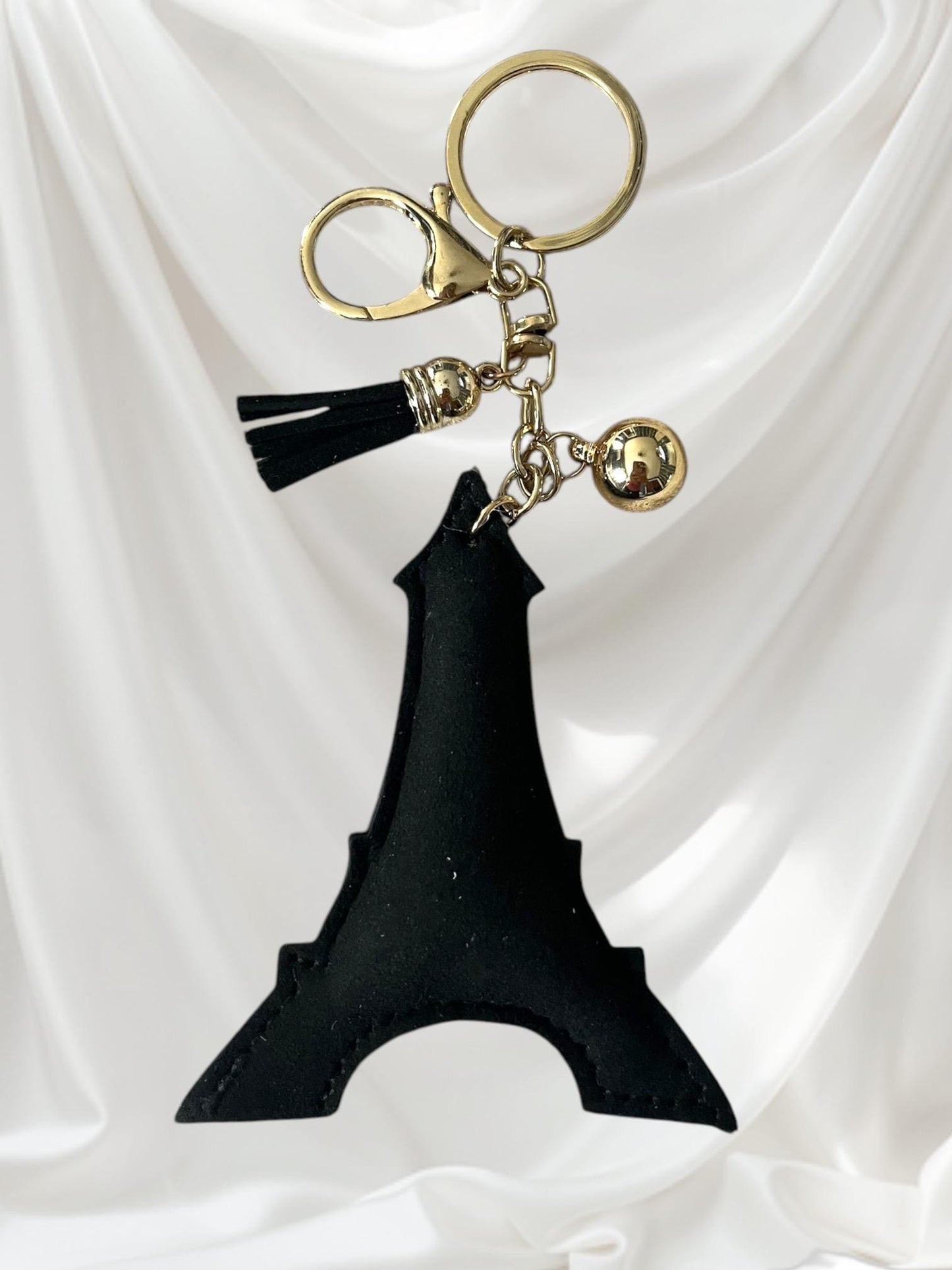 Glamorous Faux Crystal Eiffel Tower Keychain - Unique Gift for Valentine's Day