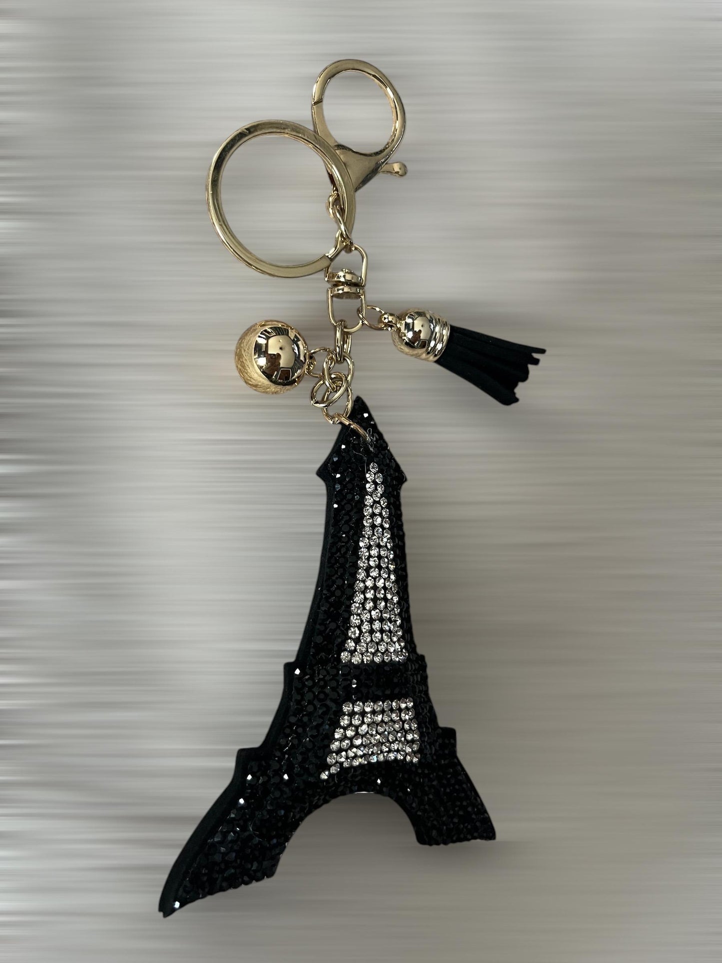 Glamorous Faux Crystal Eiffel Tower Keychain - Unique Gift for Valentine's Day