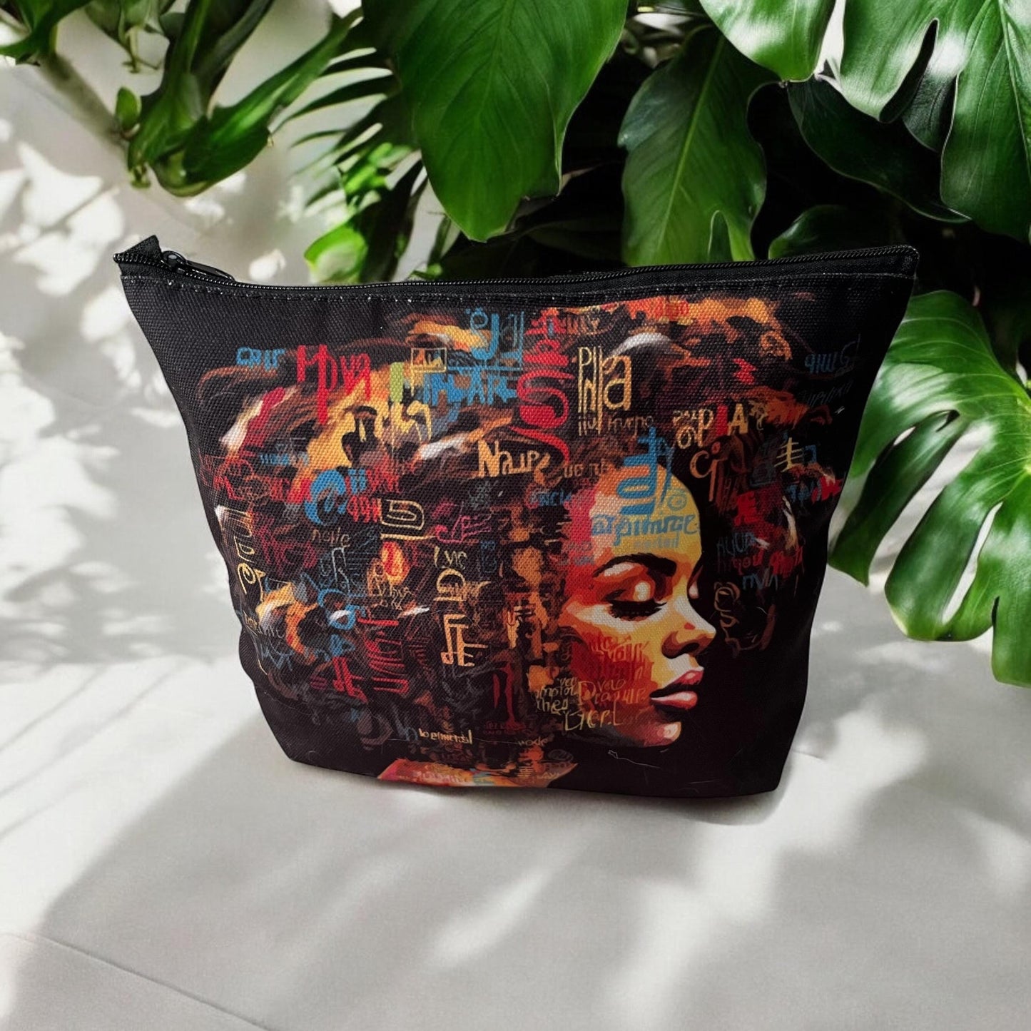 Abstract Art Print Cosmetic Bag Makeup Bag for Women - Lightweight Travel Essential