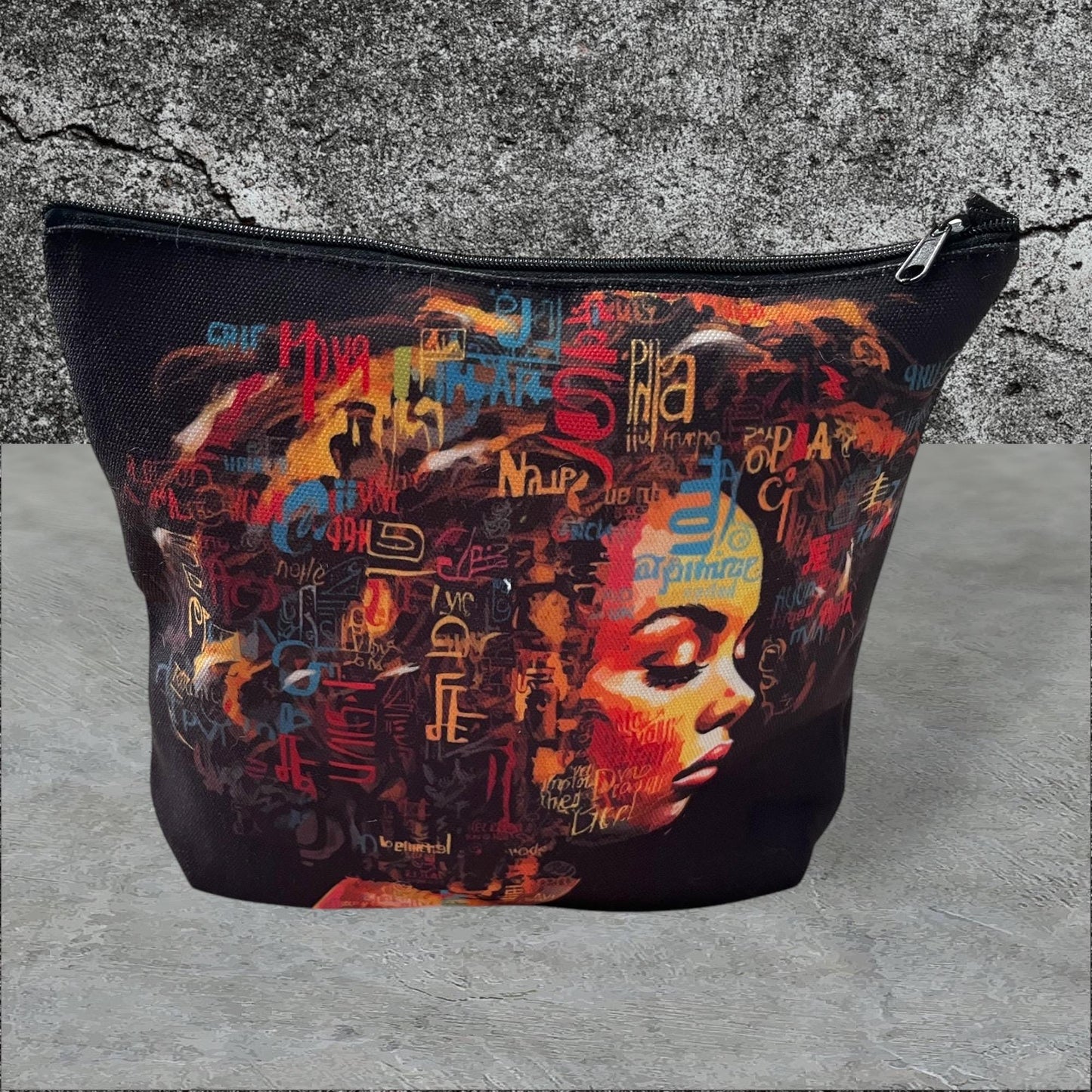 Abstract Art Print Cosmetic Bag Makeup Bag for Women - Lightweight Travel Essential