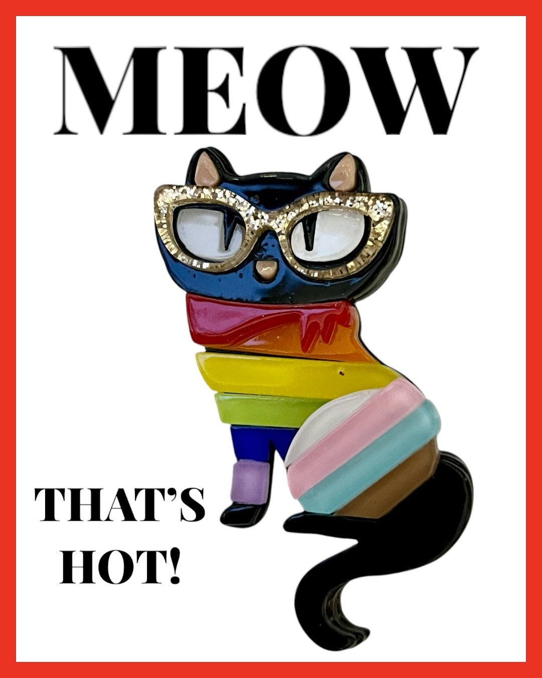 The Most Adorable Cat Pin for Showing Your Queer Kitty Pride