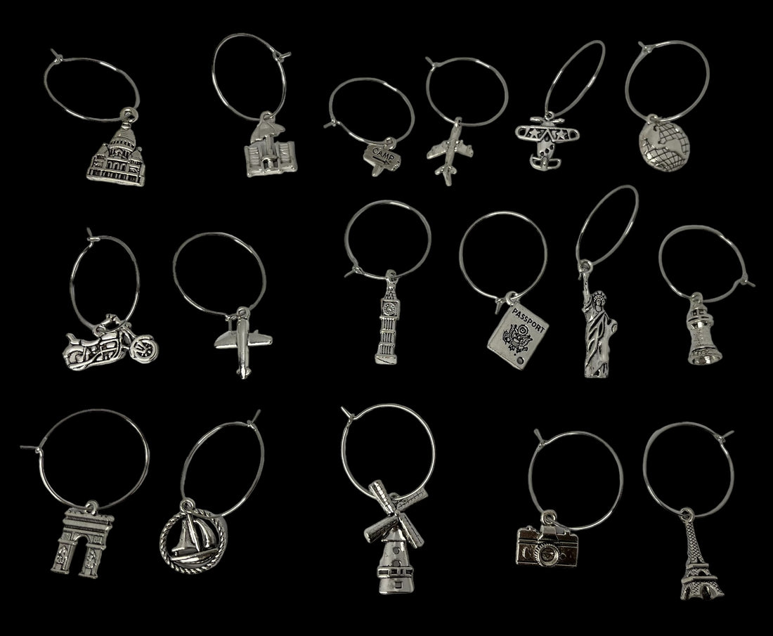 The Ultimate Set of Drink Charms for Travel Lovers