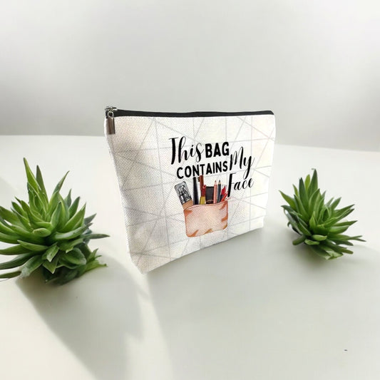 Unveiling the Quirky Quote Makeup Pouch Design