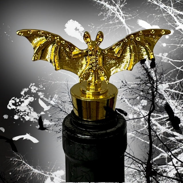 The Ultimate Bar Accessory: Gold Bat Bottle Stopper