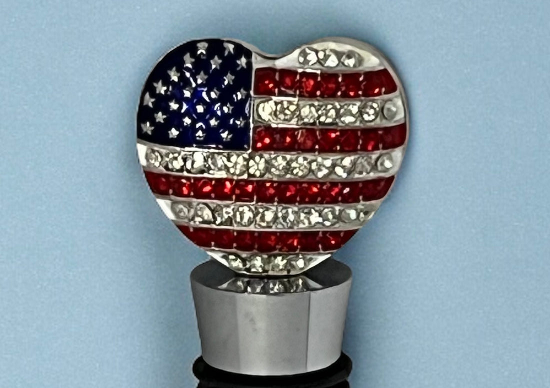 Why Patriotic Rhinestone-Encrusted Wine Stopper is a Must-Have for Voting Season