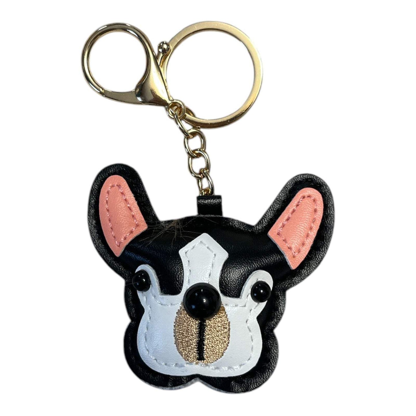French Bulldog Keychain – Cute Leather Dog Charm