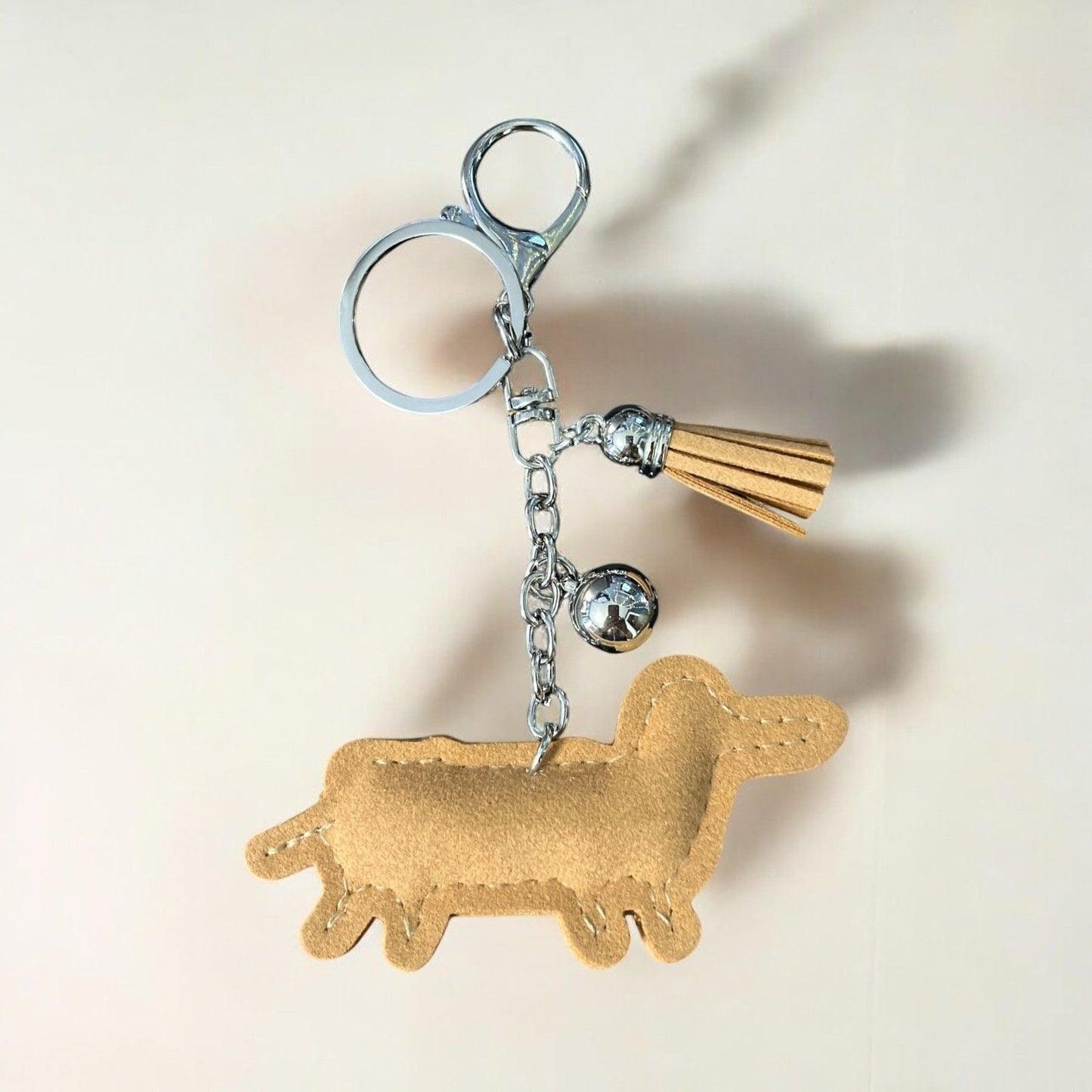 Cute Cartoon Dachshund Keychain Rhinestone Key Chain