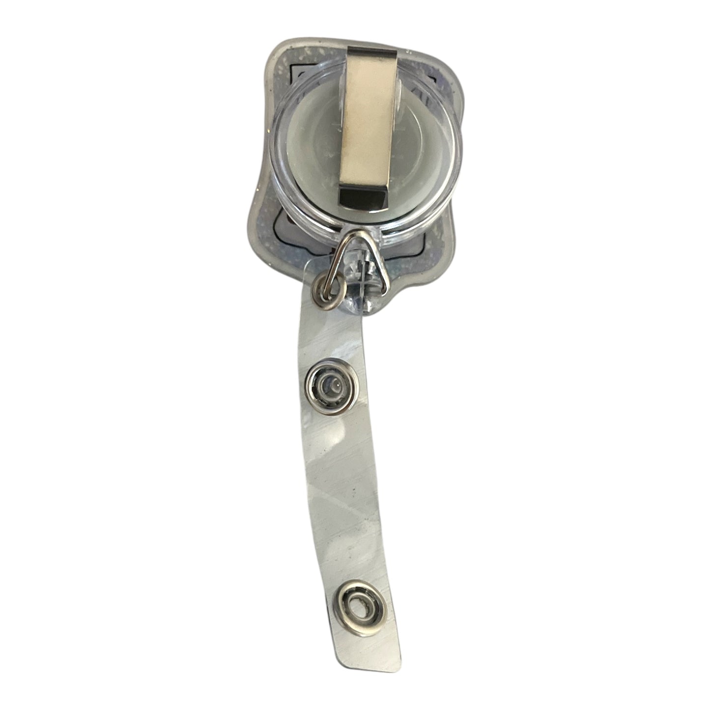 Coffee IV Badge Reel – Glitter Retractable Holder