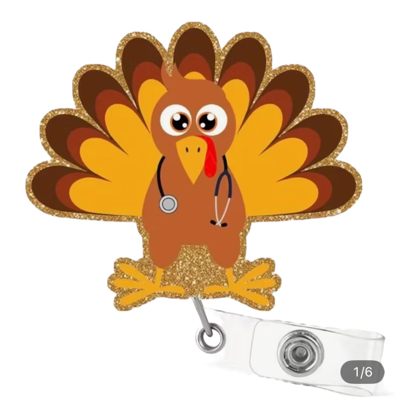 Turkey Retractable Badge Reel with Stethoscope Design
