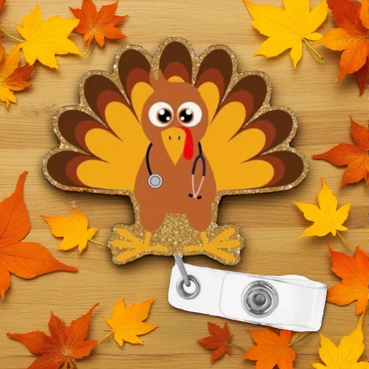 Turkey Retractable Badge Reel with Stethoscope Design