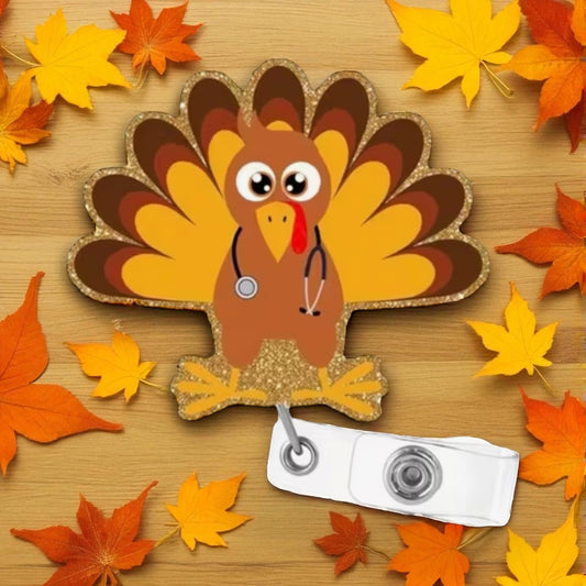 Turkey Retractable Badge Reel with Stethoscope Design