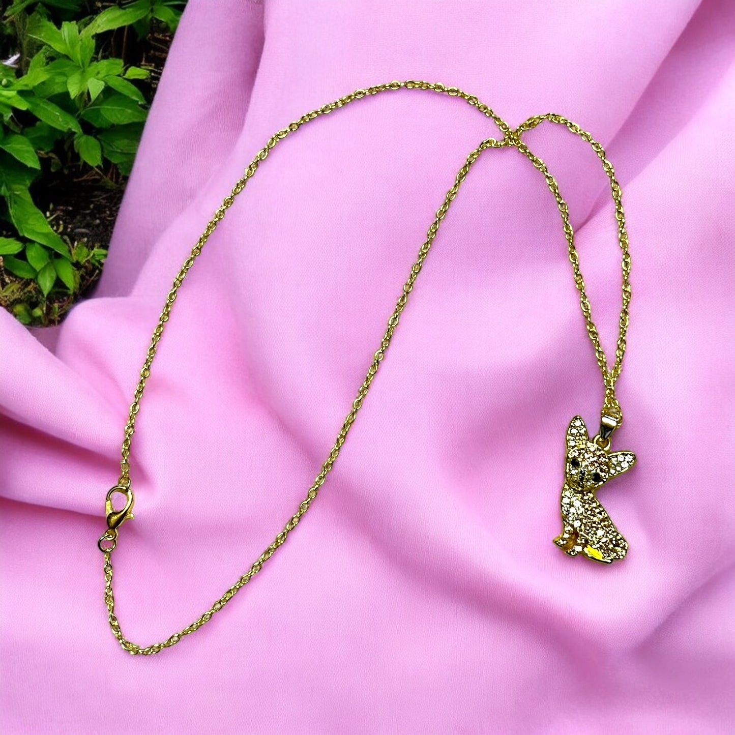 Sparkling Rhinestone Chihuahua Pendant Necklace 3-Styles - Elegant Pet Dog Jewelry for Dog Lovers