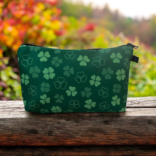 St. Patrick's Day Shamrock 4 Leaf Clover Cosmetic Bag