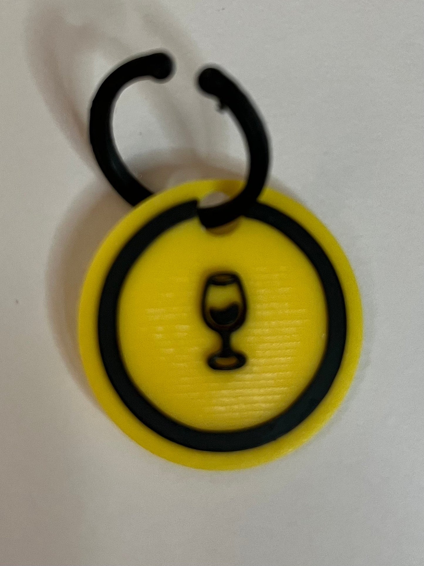 Emoji Drink Glass Markers Charms 6 Pieces 3D Printed