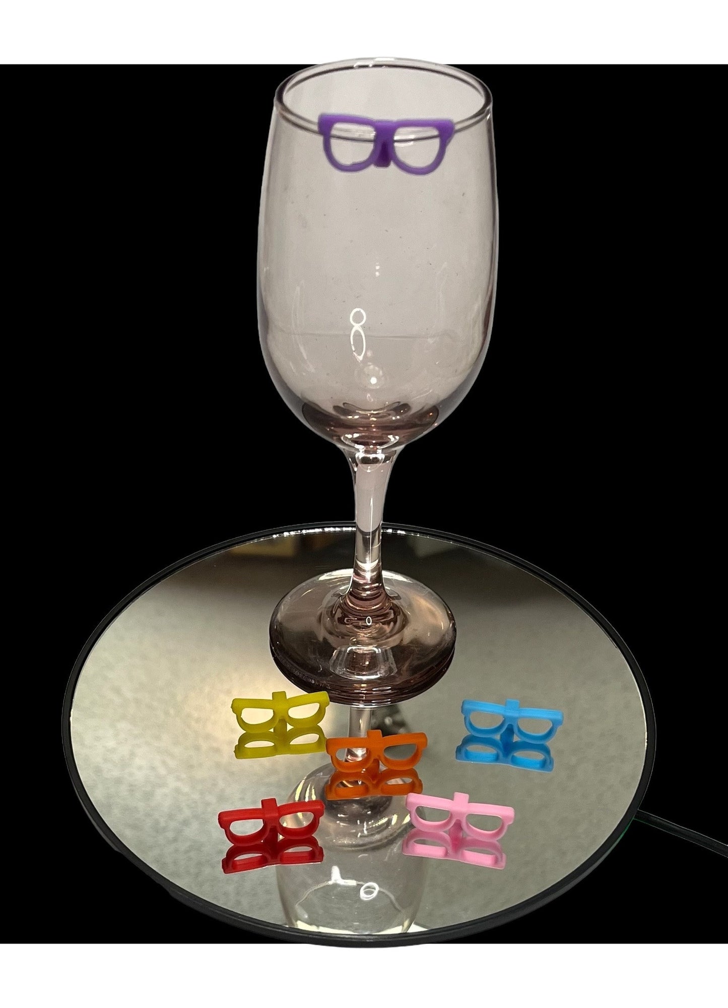 Get the Party Started with Colorful Sunglasses Silicone Drink Glass Markers