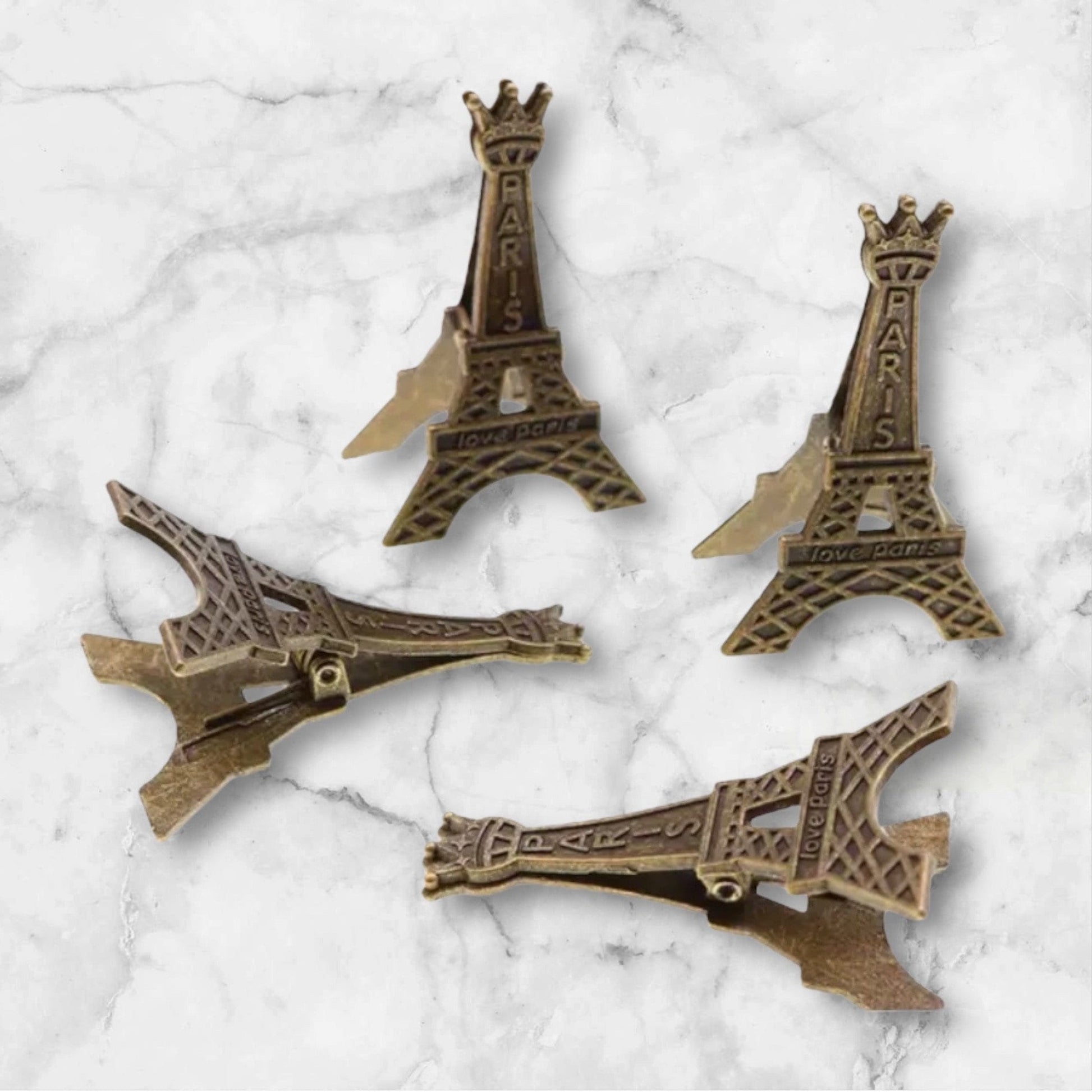 Paris Eiffel Tower Metal Memo Paper Clip - Whimsical Photo Holder for Home Decor and School Supplies