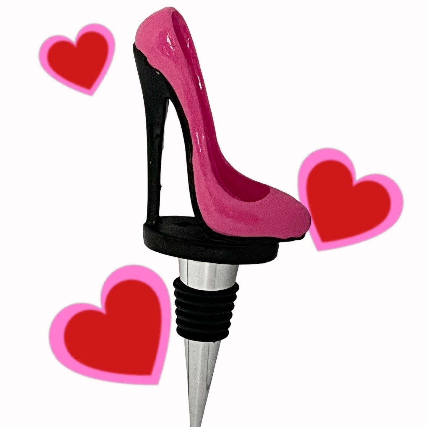 Fashion Forward Wine Bottle Stopper in High Heel Shoe Design