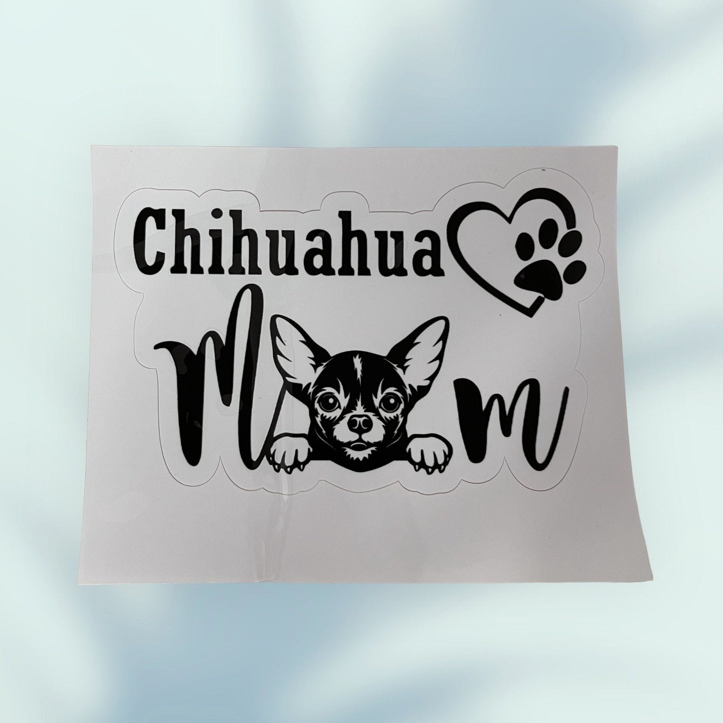 Chihuahua Mom Vinyl Decal - Cute Sticker for Trucks, Laptops, and Windows