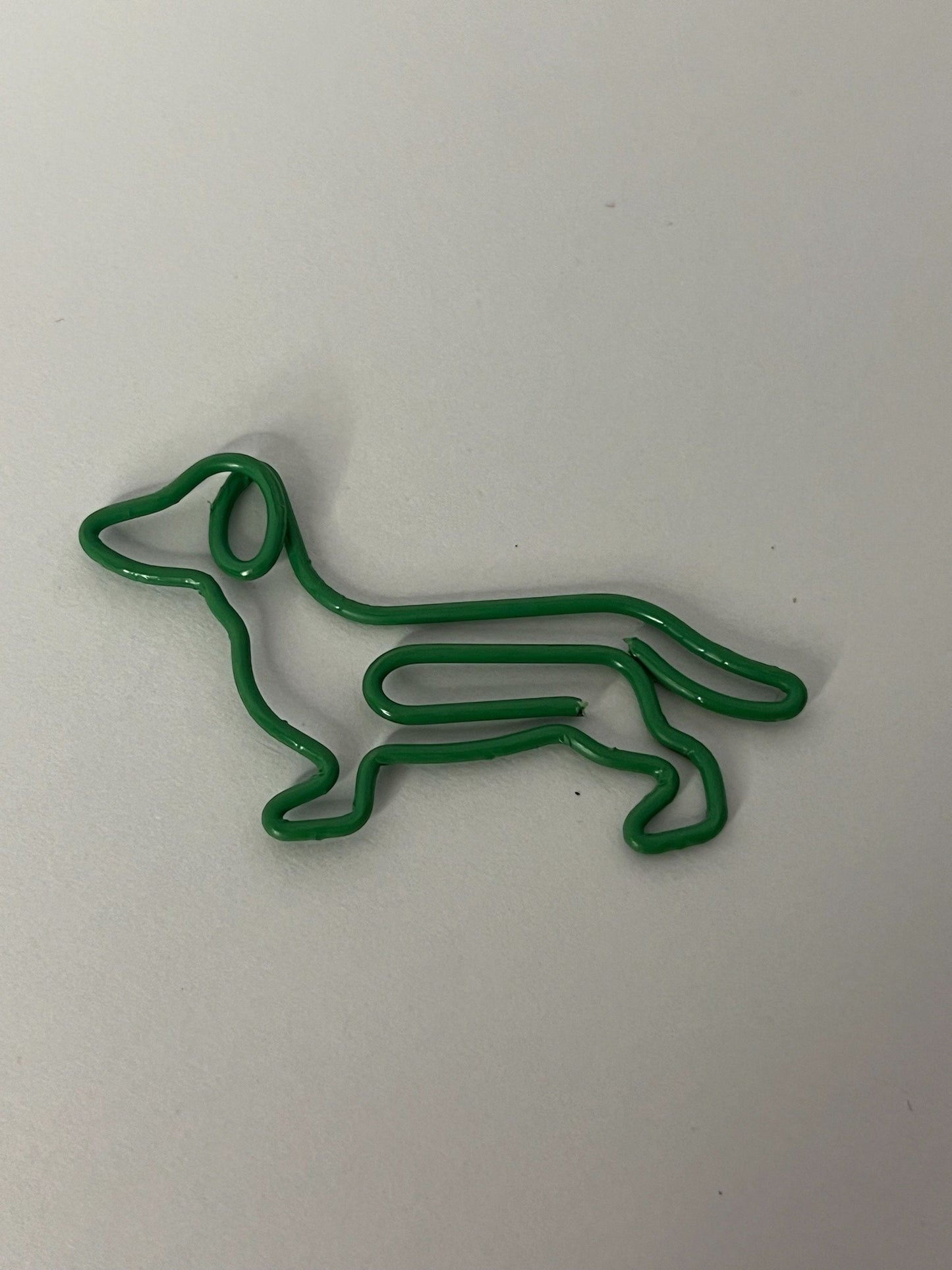 Durable Dachshund Weiner Dog Shaped Metal Paper Clips for Office Use and Dog Enthusiasts - Set of 4