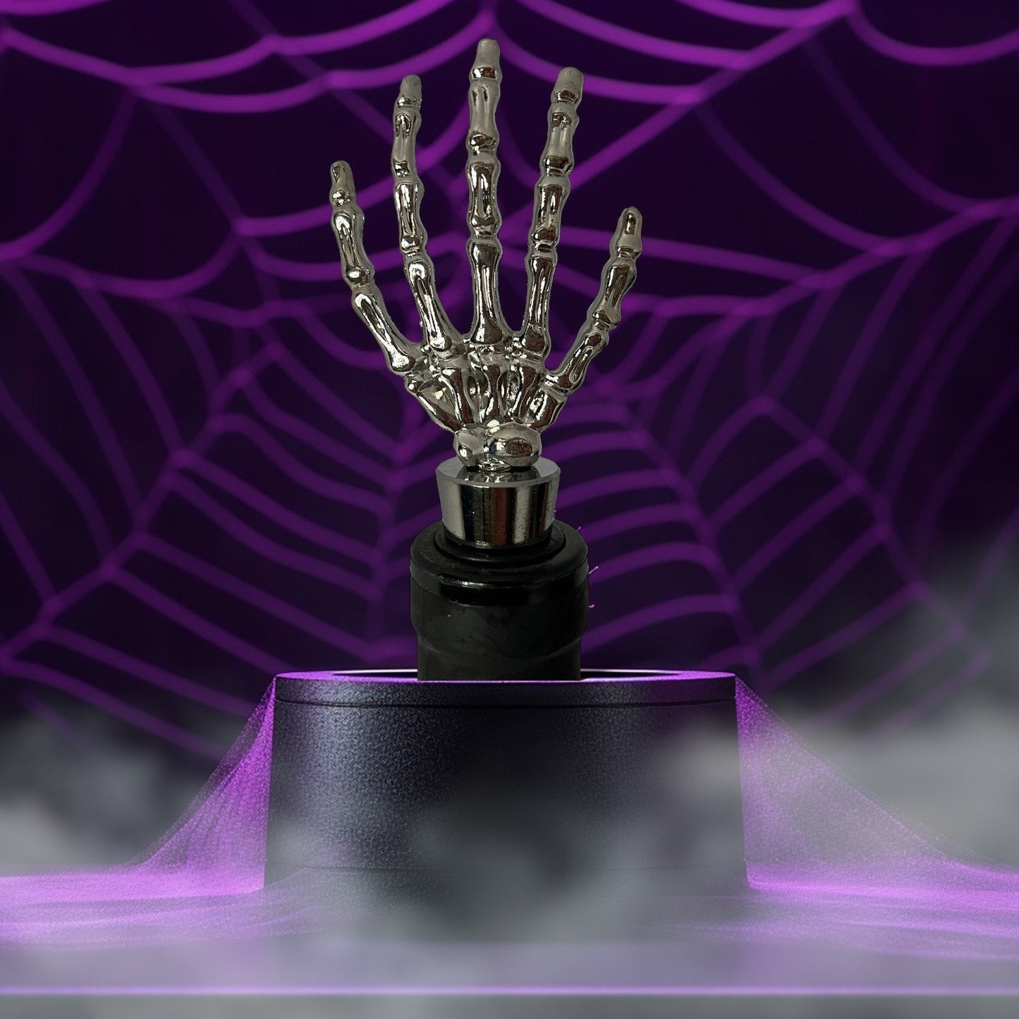 Spooky Skeleton Hand Wine Stopper | Halloween Bottle Metal Stopper | Wine Lover Gift