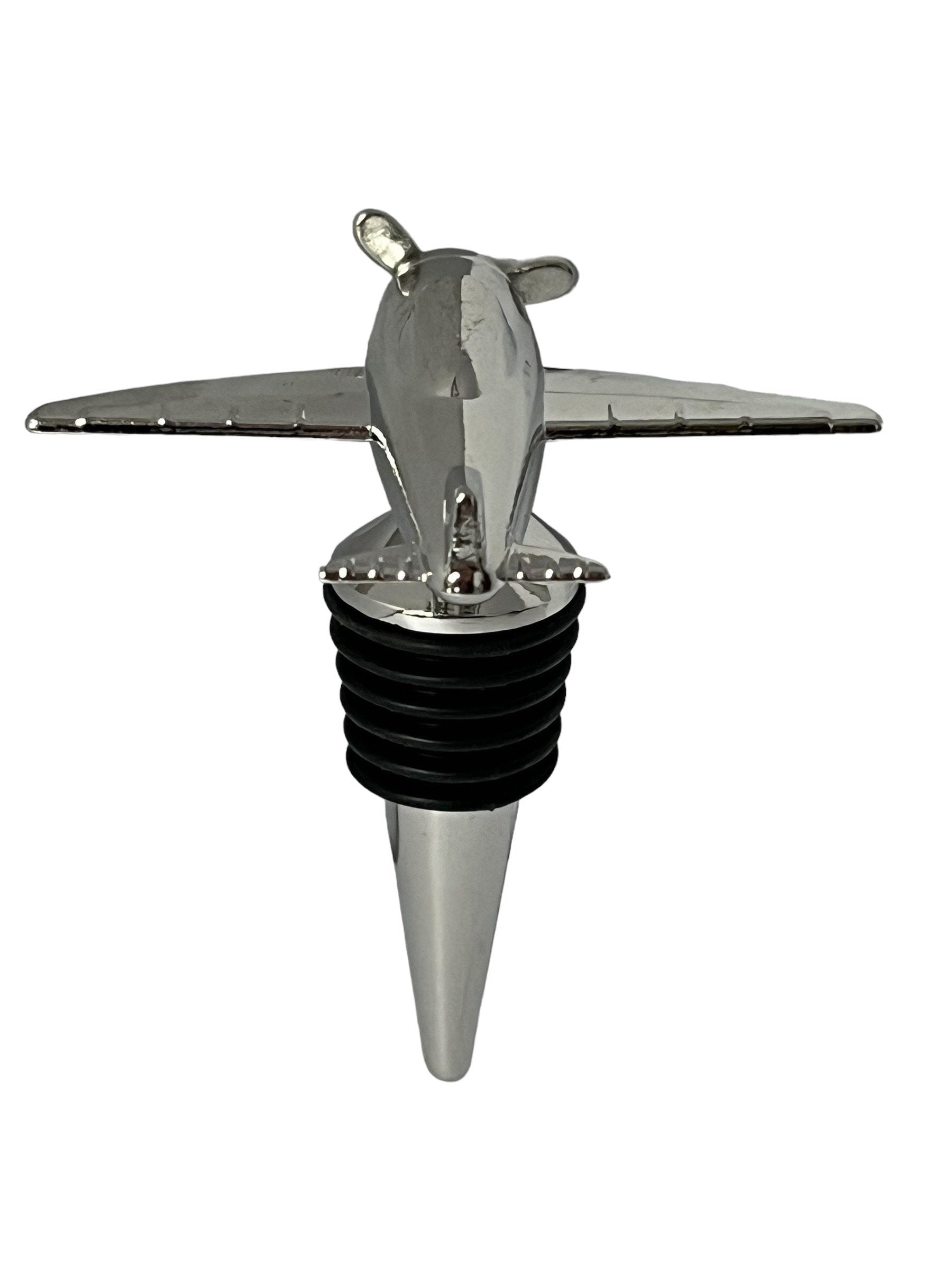 Airplane Wine Stopper - Preserve Freshness in Style - Unique Metal Bottle Sealer for Wine Lovers