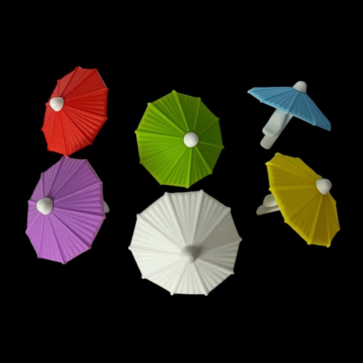 Umbrella Drink Markers for Wine Glasses Adding Fun to Any Party or Get Together Silicone Colorful Beach Drinkware