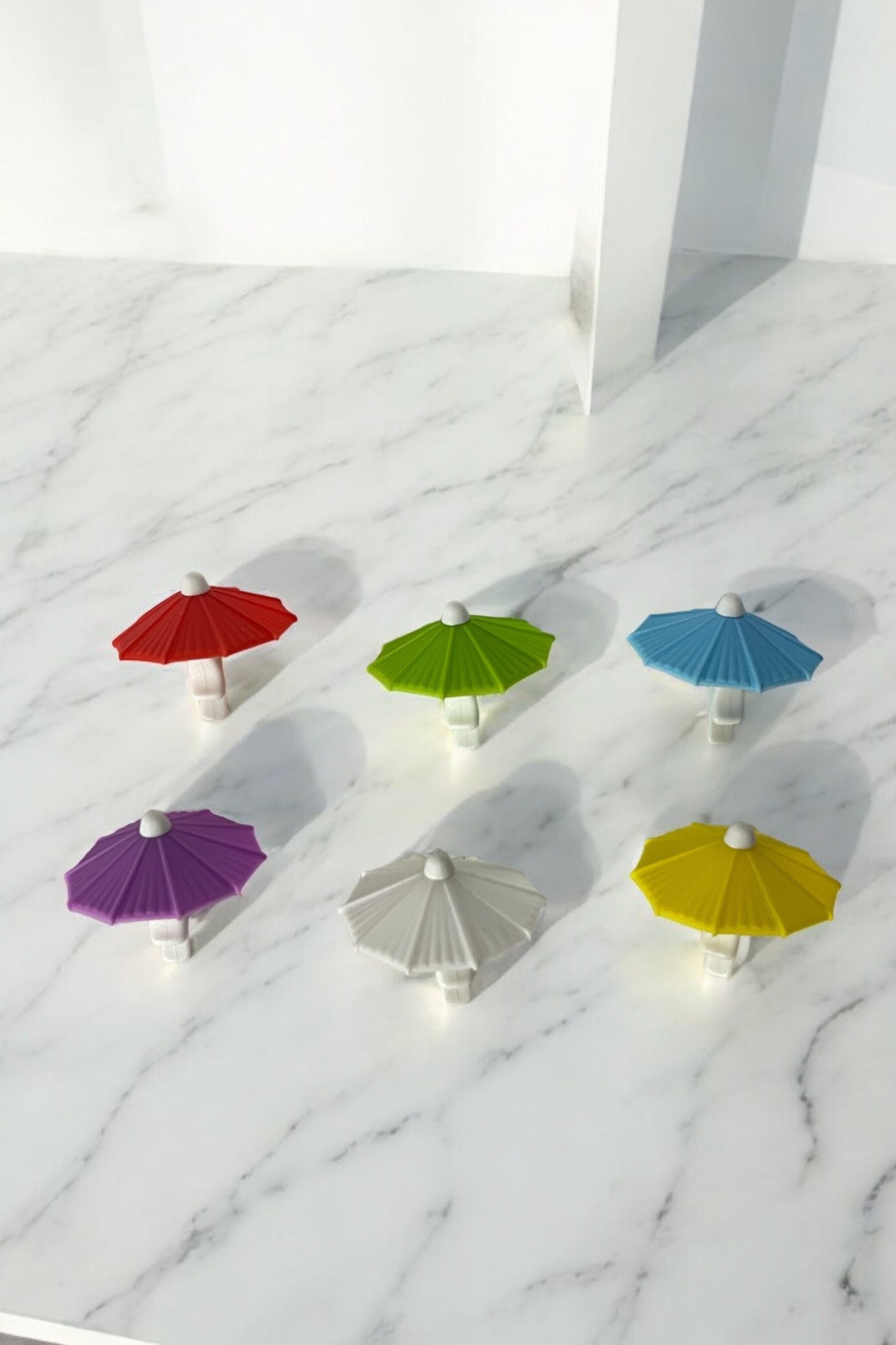 Umbrella Drink Markers for Wine Glasses Adding Fun to Any Party or Get Together Silicone Colorful Beach Drinkware