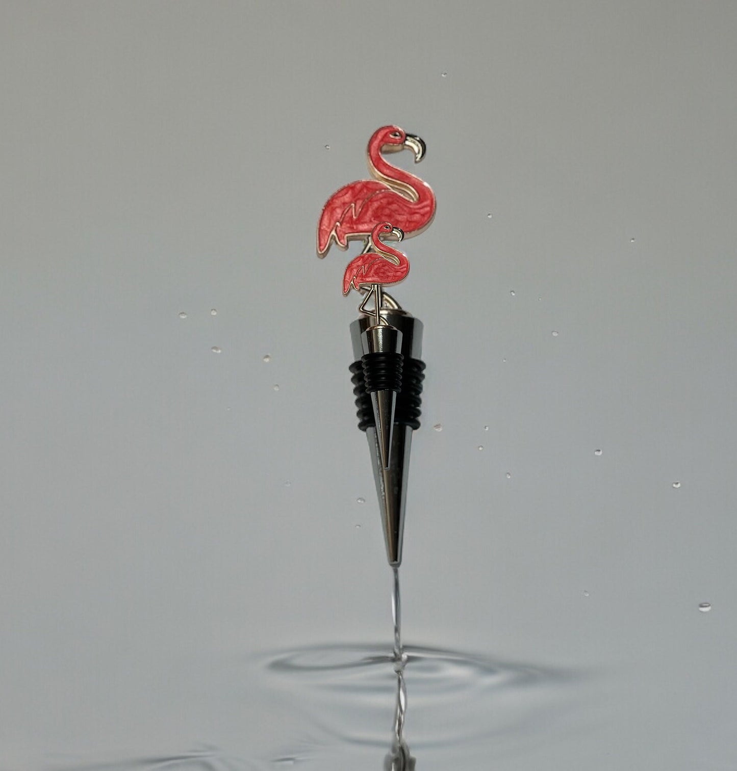 Whimsical Flamingo Bottle Cork - Fun Resin Stopper for Wine Lovers