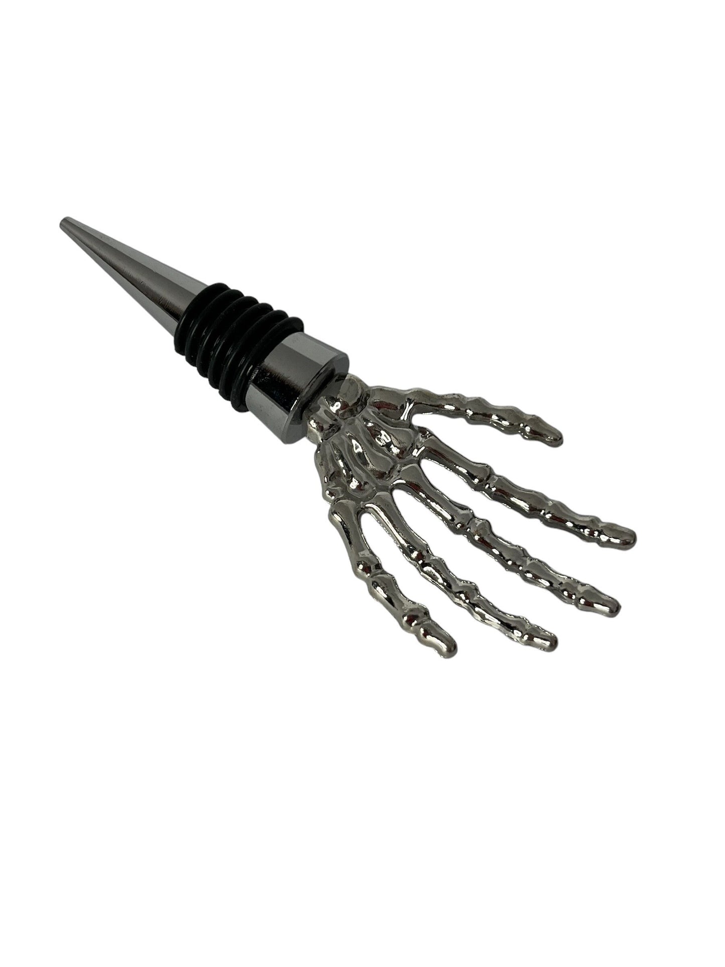 Spooky Skeleton Hand Wine Stopper | Halloween Bottle Metal Stopper | Wine Lover Gift