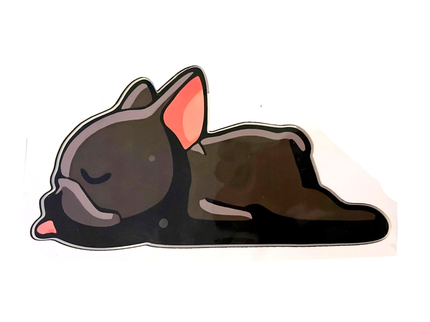 Adorable French Bulldog Car Decal - Fun and Playful Design