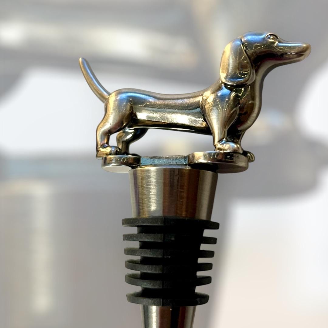 Doxie Weiner Dachshund Dog Wine Bottle Stopper - A Must-Have for Dog Lovers!